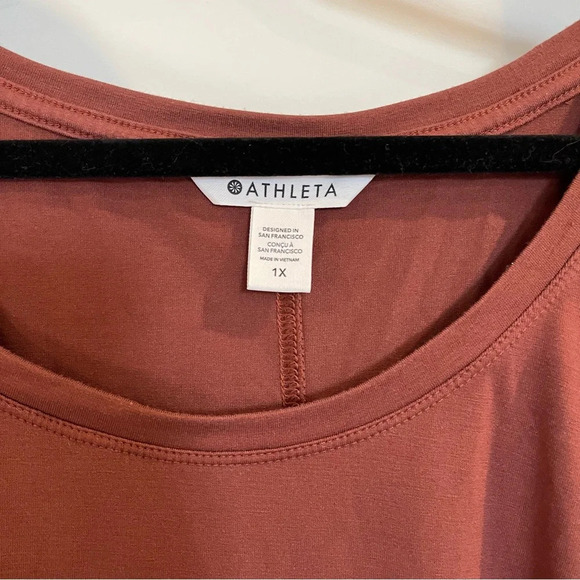 Athletic Relaxed Scoop Neck Tee Pumpkin Spice - Size 1X - Picture 3 of 4